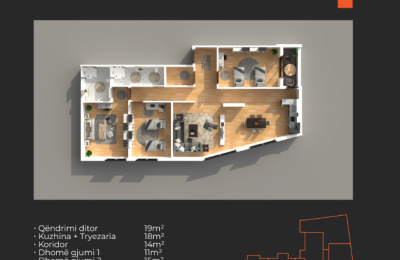 Banesë në shitje Objekti D4, 118.87 m2