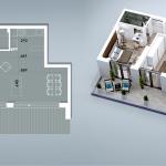 Penthouse ne shitje VV TOWER  Apartmenti 05 Tip 3+1.  196.54m2