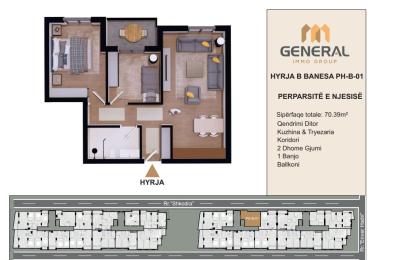 Penthouse në Shitje – HYRJA B BANESA PH-B-01 Objekti III | General Immo Group