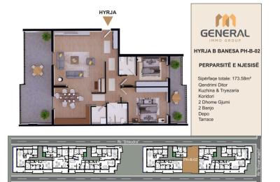 Penthouse në Shitje – HYRJA B BANESA PH-B-02 Objekti III | General Immo Group
