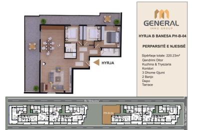 Penthouse në Shitje – HYRJA B BANESA PH-B-04 Objekti III | General Immo Group
