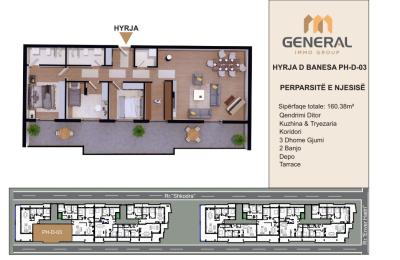 Penthouse në Shitje – HYRJA D BANESA PH-D-03 Objekti III | General Immo Group