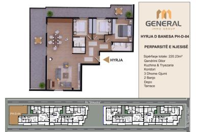 Penthouse në Shitje – HYRJA D BANESA PH-D-04 Objekti III | General Immo Group