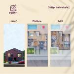 Fshati Gjelbër, Moglicë Projekti 1 – 82 Shtëpi, 281m²