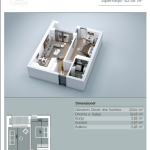 Banesë në shitje, VV TOWER, Apartmenti 14, Tip 1+1, 62.48m2, kati 3,5,7