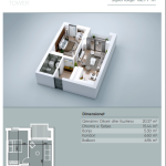 Banesë në shitje, VV TOWER, Apartmenti 18, Tip 1+1, 62.77m2, kati 4.6