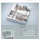 Banesë në shitje, VV TOWER, Apartmenti 17, Tip 2+1, 103.65m2, kati 4,5