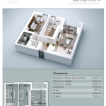 Banesë në shitje, VV TOWER, Apartmenti 15, Tip 2+1, 87.69m2, kati 3,4,6