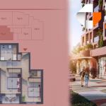 Banesë në shitje, Pixel GATE, Tip 1, Kati 1, 3, 5 - 91.01m2