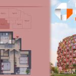 Banesë në shitje, Pixel GATE, Tip 1.1, Kati 2, 4, 6 - 91.02m2