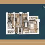 KORAL TOWER II, Banesë ne shitje TIP 12, 109.22m2