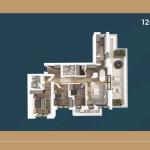 KORAL TOWER II, Banesë ne shitje TIP 13, 120.80m2