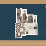 KORAL TOWER II, Banesë ne shitje TIP 15, 119.81m2