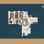 KORAL TOWER II, Banesë ne shitje TIP 16, 121.46m2