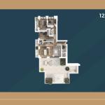 KORAL TOWER II, Banesë ne shitje TIP 17, 123.40m2