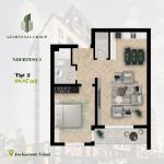 KOMPLEKSI GËSHTENJA BANESA TIP 2, 68.87 m2