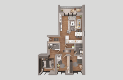 Park Residence Prishtina Objekti 9 Tip 2, 112.70m2 kati 9