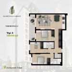 KOMPLEKSI GËSHTENJA BANESA TIP 3, 120.63 m2