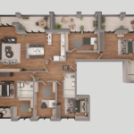 Park Residence Prishtina Objekti 9 Tip 3, 247.85+63.93m2 kati 11