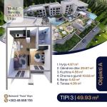 SUNRISE Banesë në qendër ULQIN Tip 3  Ob A  49.93m2