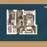 KORAL TOWER II, Banesë ne shitje TIP 5, 90.10m2