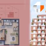 Banesë në shitje, Pixel GATE, Tip 5, kati 1, 3, 5, - 62.32m2