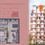 Banesë në shitje, Pixel GATE, Blloku 2, Tip 5.1, Kati 2, 4, 6 - 84.51m2