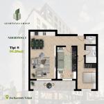 KOMPLEKSI GËSHTENJA BANESA TIP 6, 95.6 m2