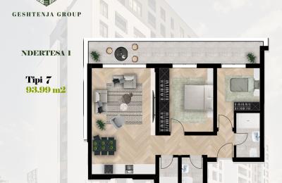 KOMPLEKSI GËSHTENJA BANESA TIP 7, 93.99 m2
