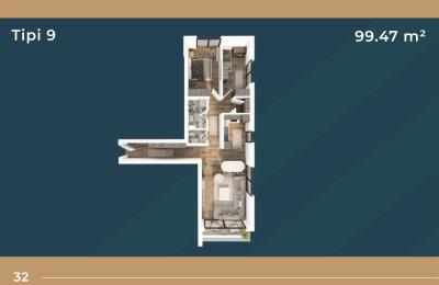 KORAL TOWER II, Banesë ne shitje TIP 9, 99.47m2