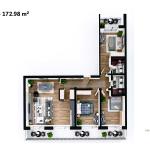 Banesë në shitje, Lamela 1, V3, Tip D, 172.98m2