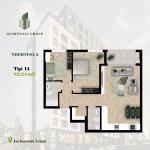 KOMPLEKSI GËSHTENJA BANESA TIP 14, 82.24  m2