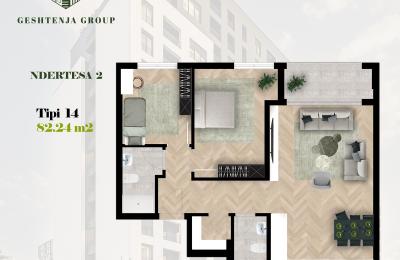 KOMPLEKSI GËSHTENJA BANESA TIP 14, 82.24  m2