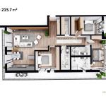 Banesë në shitje, Lamela 2, V4, Tip A, 215.70m2