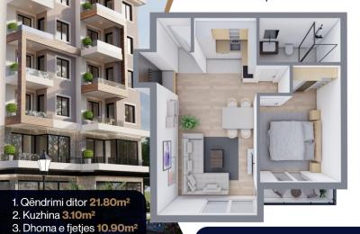 Bulevardi Teuta Banesë Tipi E | 47.40m2