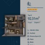 TROJA 2, Banesë T2, Objekti 7, 92.31 m2