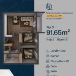 TROJA 2, Banesë T3, Objekti 6, 91.65 m2