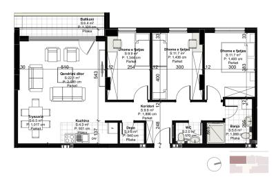 BANESE ME 105.5  m² NE OBJEKIN 4   "ART CONSTRUCTION"