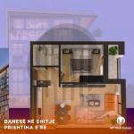 Banesë me 1 dhomë gjumi në shitje në lagjen Prishtina e Re – RRUGA (-A)