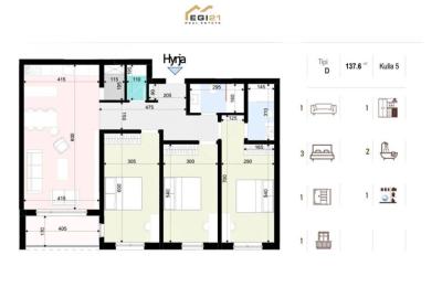 Banesë 137.6 m² për SHITJE, Prishtina e Re