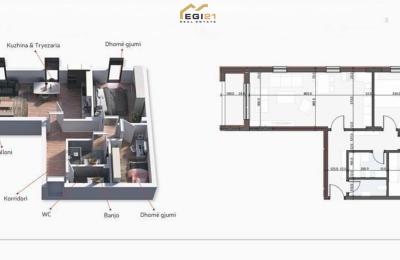 Banesë 85.75m² për SHITJE, Mati 1