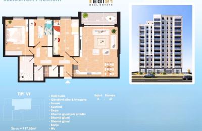 Banesë 117.88 m² për SHITJE, Prishtina e Re