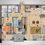 Banesë 91.68m² për SHITJE, Matiqan