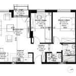 BANESE ME 79.8  m² NE OBJEKIN 4   "ART CONSTRUCTION"