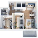 MONOPOL CITY OBJEKTI B LAMELA 79.20m² KATI 2 deri 10