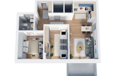 MONOPOL CITY OBJEKTI B LAMELA 79.20m² KATI 2 deri 10