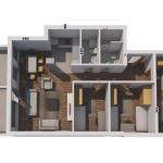 BANESE ME 105.5  m² NE OBJEKIN 4   "ART CONSTRUCTION"