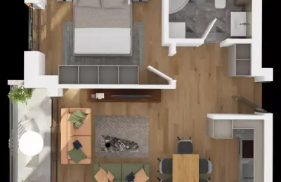 CAPITOL RESIDENCE KOMPLEKSI BANESOR CR 1, Apartment 56 m²