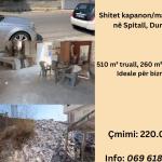 Shitet kapanon/magazinë në zonën industriale të Spitallës – Durrës