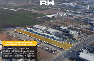 Truall 1 Hektar në SHITJE në magjistralen Prishtinë – Ferizaj